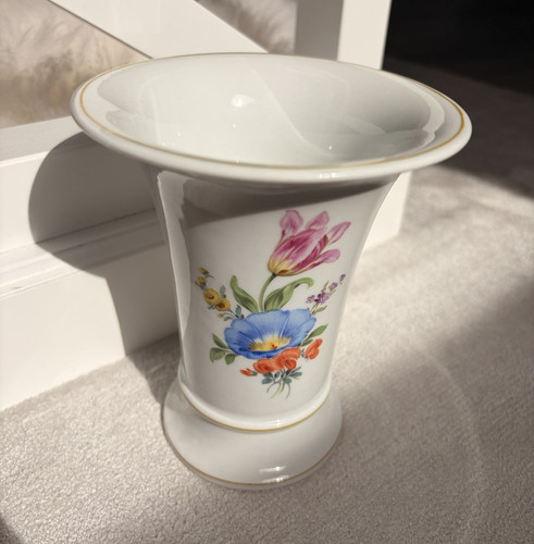 Meissen porzellanvase weiß - porzellanvase,