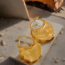 Große Ohringe Edelstahl mit
