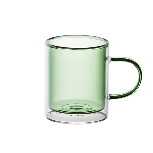 Doppelwandige glas mit - glas, henkel