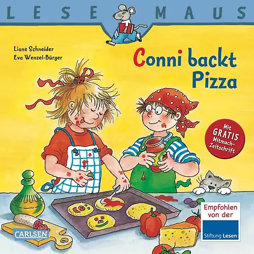 Lesemaus conni backt pizza - 65:,