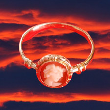 Ring antik stil i echt - i,