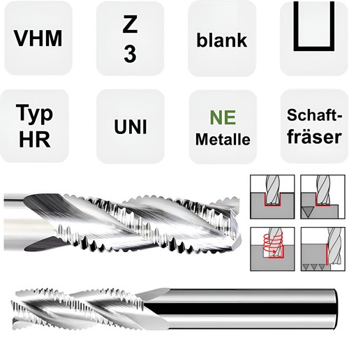 Vhm schruppfräser für - vhm,
