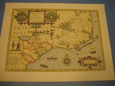 6 Stück antike Landkarten-Weltkarten /Dekorative Kunstdrucke ca.von 1970
