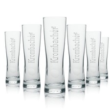6x Krombacher Bier Glas Star