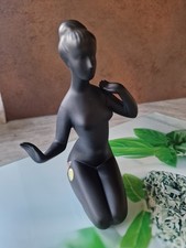 DUX * Royal Dux Bohemia*Skulptur*FRAU*Schwarz*Matt* Czech Republik*