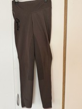EQUILIBRE Reithose/Reitleggings mit Silikon Vollbesatz Gr. 34, Braun , Top ?