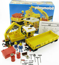 PLAYMOBIL 4053 Diesellok Bauzug Arbeitszug Komplett in OVP Box Eisenbahn G Lok