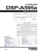 Service Manual-Anleitung für Yamaha DSP-A595 a 