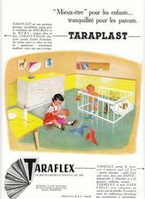 Alte Reklame Taraflex Bodenmöbel 1955 aus Zeitschrift