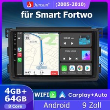Carplay Autoradio Für Smart Fortwo 2005-2010 Android 14 GPS Navi RDS 64GB
