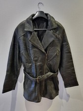 Damen echt Leder Jacke schwarz