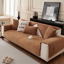 Winter Unifarben Sofabezüge Sofaschoner Sofaüberwurf Couchbezug Mat Rutschfest