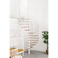 Minka Spindeltreppe Fusion 37-295cm Geschosshöhe Wendeltreppe Raumspartreppe