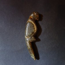 Phantastisches Nephrit Jade Amulett aus Sinkiang, China