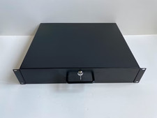Rack-Schublade tief 2 HE Case 19“ Zoll Rackschublade abschließbar mit Schloss PA