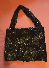 Corsage Pailletten  Schwarz