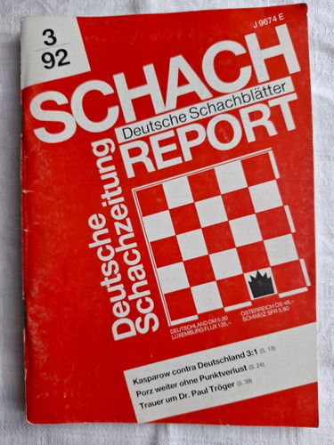 Schach schachreport deutsche - schach,