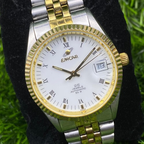 Rare enicar automatic white - enicar,