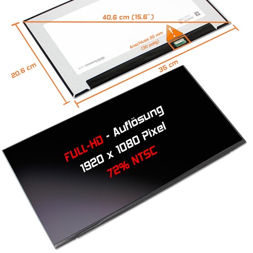 Led display matt - 15,6",
