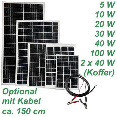 12v solarmodul 10w - 10w, 30w