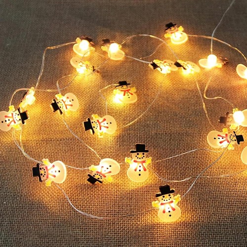 Lichterkette schneemann 20 - lichterkette,