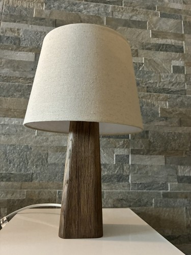 Tischlampe altholz 37cm - tischlampe,