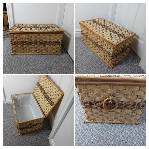 Vintage gewebte korb - -,