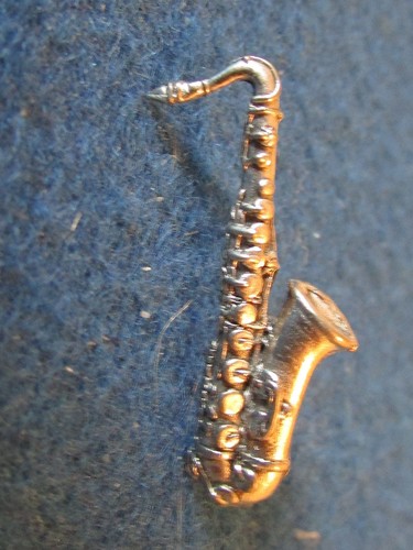 Zinn abzeichen saxophon - zinn,