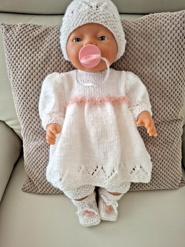 4tlg outfit weiß für puppen - 4tlg.,