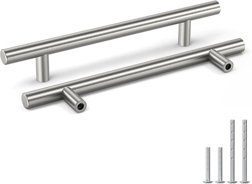 Schrankgriffe edelstahl 128mm - edelstahl,