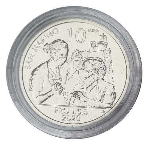 San marino euro münze - marino, 10