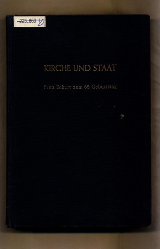 Kirche und staat - und,