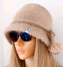 Croched angora panamahat - croched,