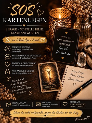 Sos kartenlegen 1 frage - kartenlegen, –