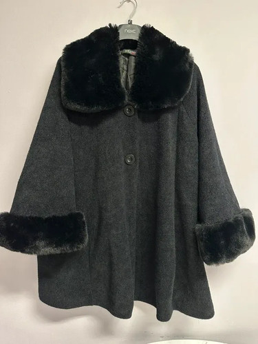 Schwarzer chenille mantel - schwarzer,