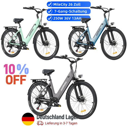 Hillmiles bike citybike - hillmiles, 26"