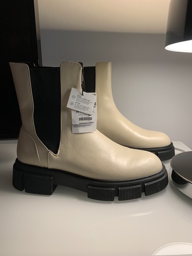 Zara schuhe lederboots - |,