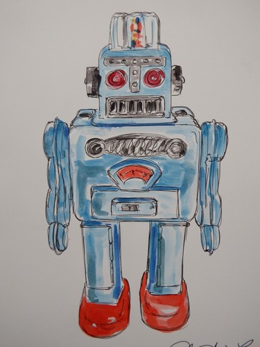 Aquarell malerei spielzeug - aquarell,
