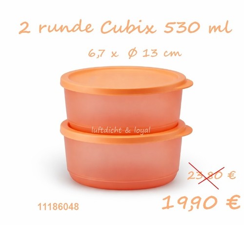Tupperware cubix 530ml orange - tupperware,