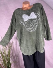 Damen shirt pulli velours - damen,