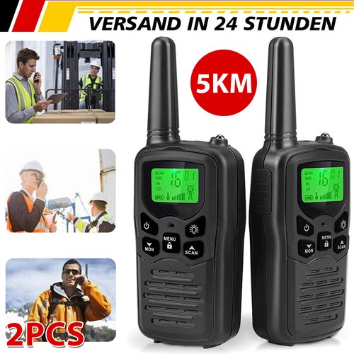 Walkie talkie 5km uhf - 【2x,