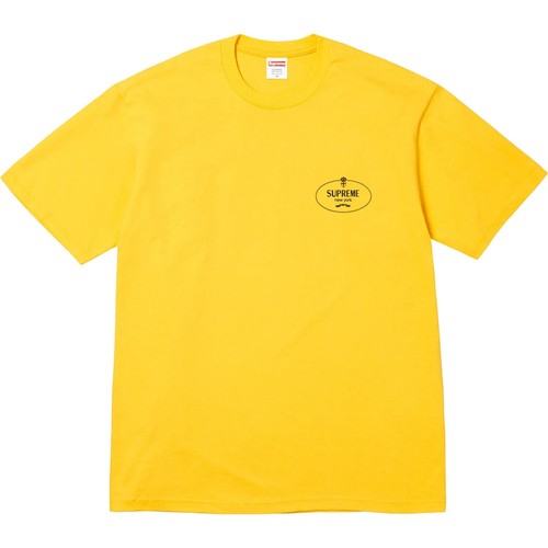 Supreme crest tee yellow - supreme,