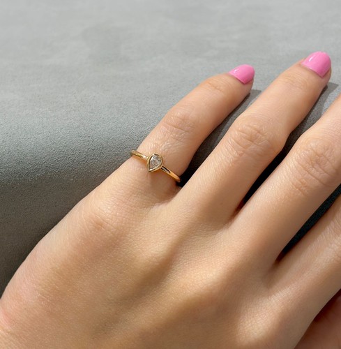 14k rotgold birnenform - 14k,