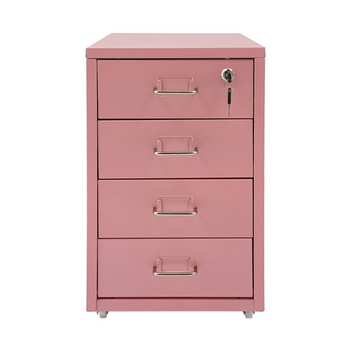 Rosa mobiler aktenschrank 4 - mobiler,