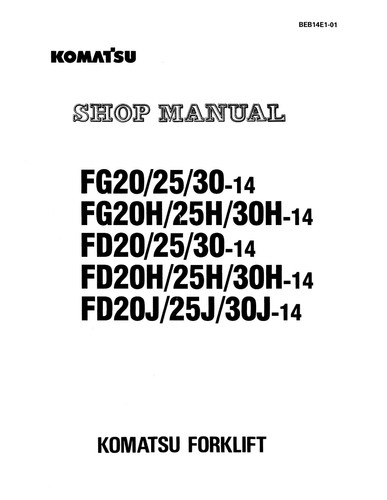 Komatsu fg20 fg25 - fg20,fg25,fg30,