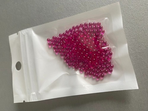 3mm ruby balls synthetische - -,