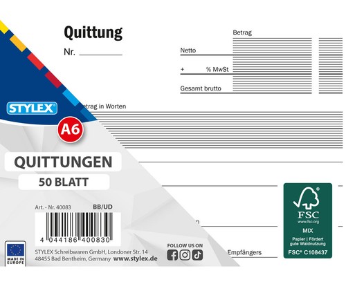 Stylex quittungen - stylex,