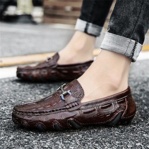 Herren mokassins leder slipper - herren,