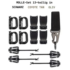 Molle clips set teilig - molle, 13-teilig
