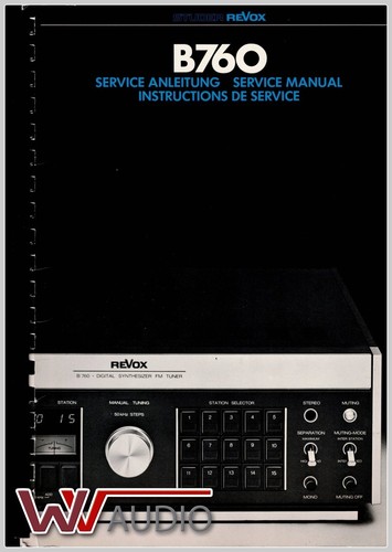 Studer revox b760 service - revox,